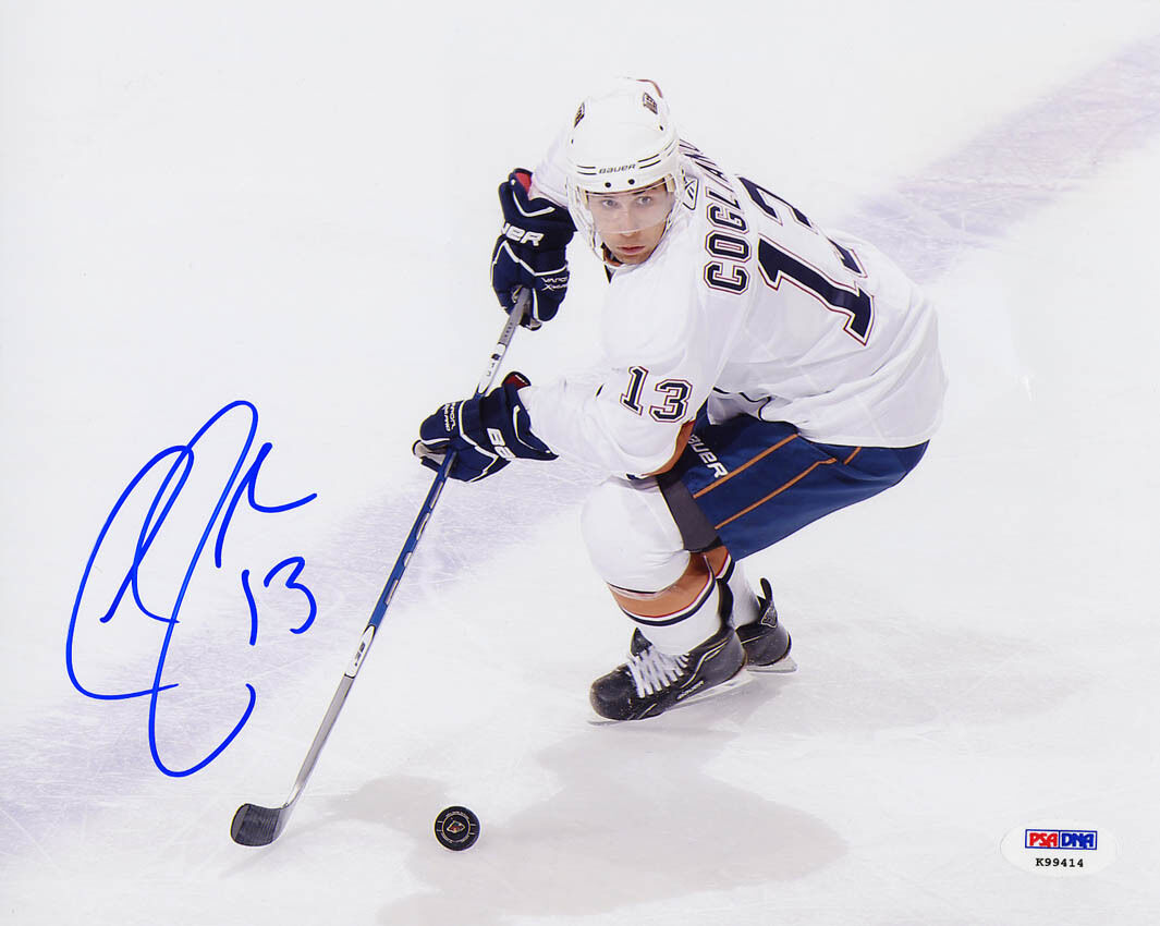 Andrew Cogliano SIGNED 8x10 Photo Poster painting Edmonton Oilers PSA/DNA AUTOGRAPHED