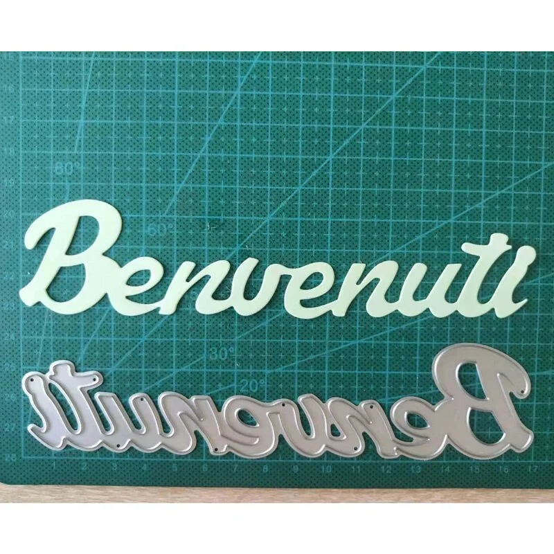 Buon Natale Set Metal Cutting Dies Letter Die Cut Christmas Stencil Scrapbooking Embossing 2019 New Craft Stamps And Dies