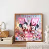 Disney Mickey And Minnie Alphabets-Full Round Diamond Painting 40*40CM
