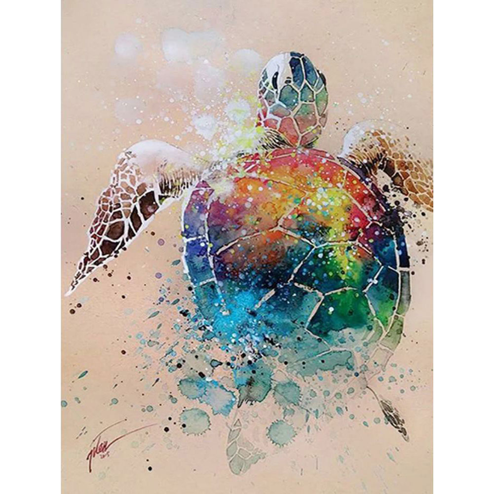 

Sea Turtle - Round Drill Diamond Painting - 50*60CM (Big Size), 501 Original