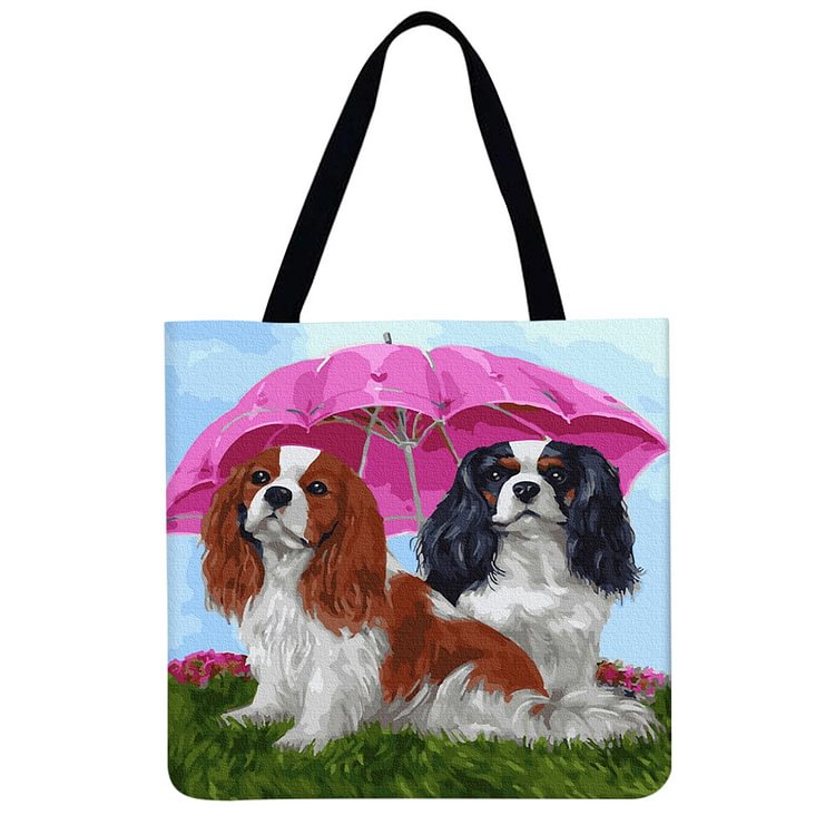 Dog - Linen Tote Bag