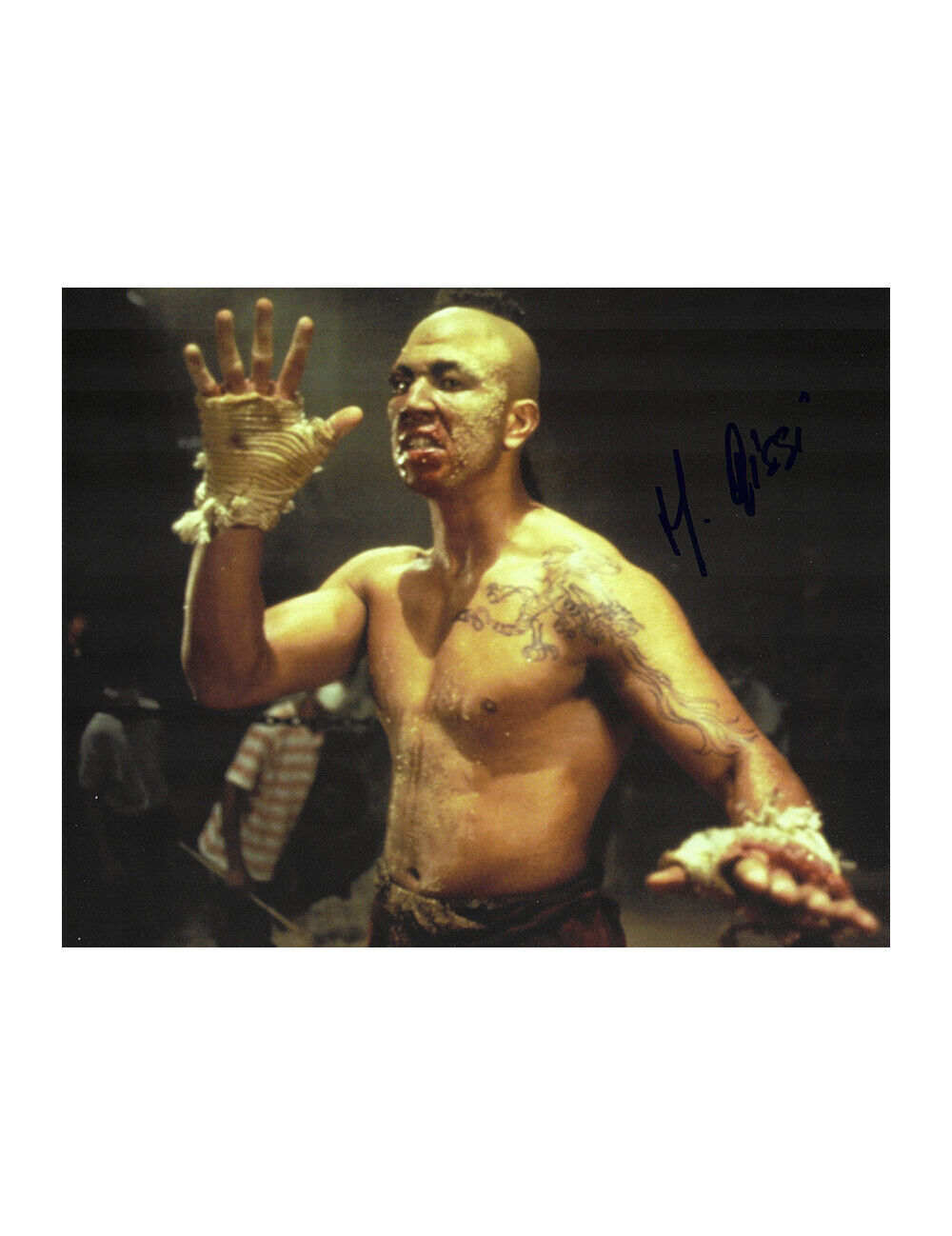 Kickboxer Tong Po Print Signed by Michel Qissi 100% Authentic With COA