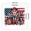 Independence Day Girl-11CT Stamped Cross Stitch 40*40cm tapestrymarket