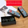DIY Leather Diamond Painting Glasses Storage Case Mosaic Kit (Q32 Flower)