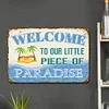 Warning Welcome Message - Vintage Metal Signs(12*16Inch)