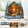 Acrylic Special Shaped Christmas 5D DIY Diamond Painting Tabletop Decorations