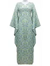 Vintage Colorful Printed Maxi Dress
