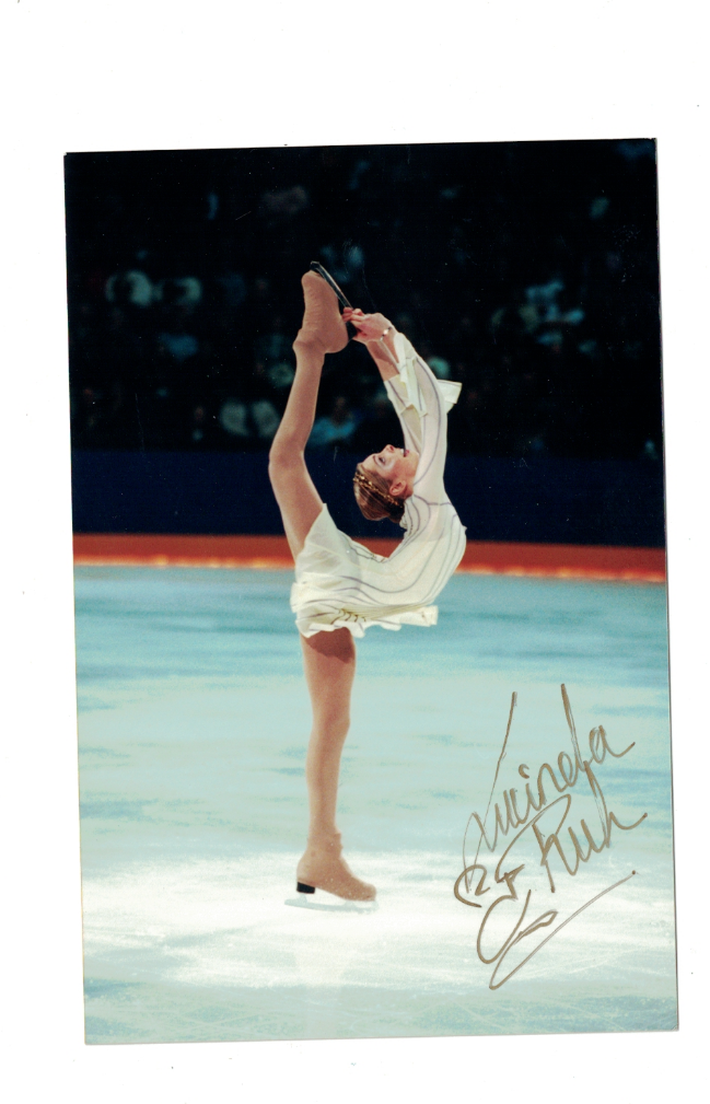 Lucinda Ruh Figure Skating Signed 4x6 Photo Poster painting W/Our COA