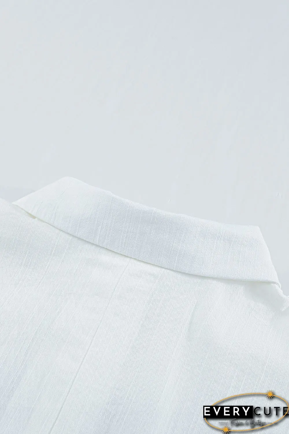 White Buttoned Long Sleeve Shirt with Pocket