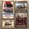 4pcs - Hot Truck Mix - Vintage Metal Signs(8*12Inch) - Vehicle