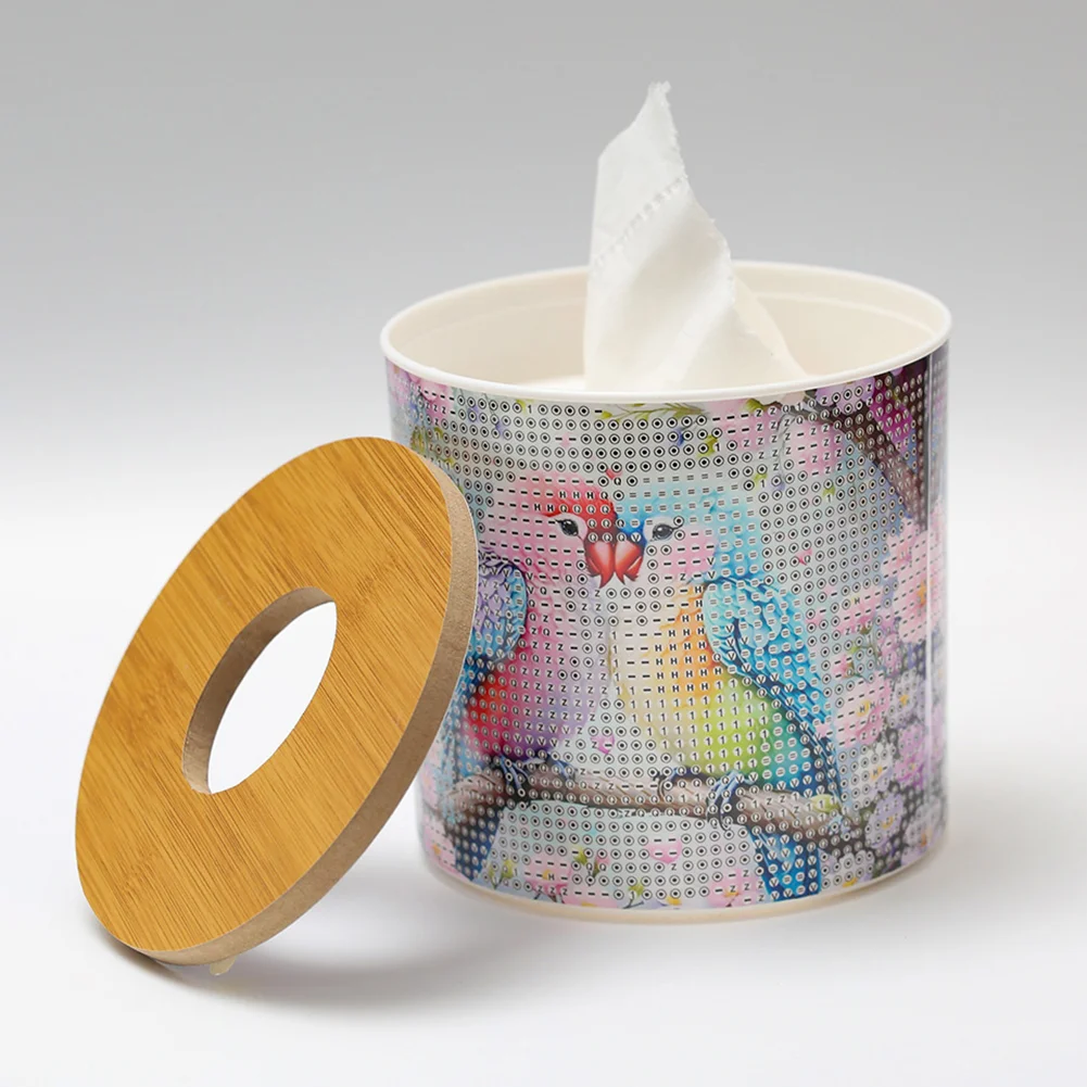 Lovebird DIY Diamond Painting Handmade Tissue Holder Rhinestones Tissue Box