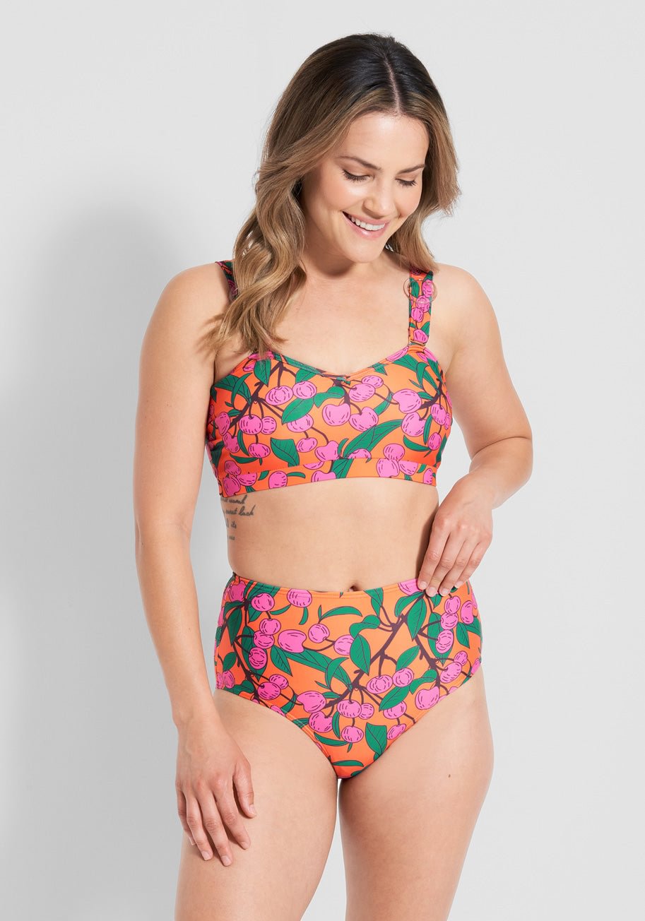 The Sara High-Waisted Bikini Bottom