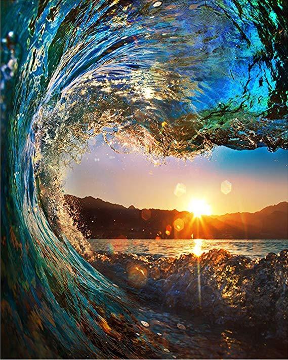 

Sunset Wave – Paint By Numbers - 40*50CM, 501 Original