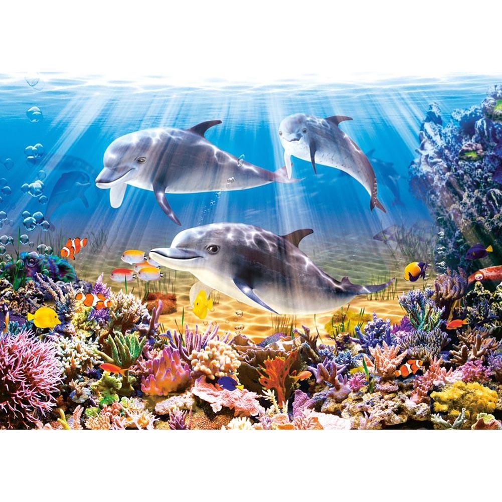 

30x40cm Round Drill Diamond Painting-Sea World Handicraft, 501 Original