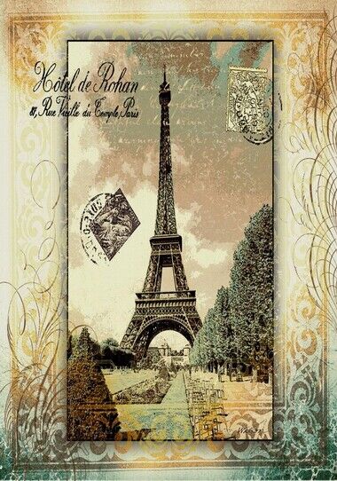 PARIS POSTER - EIFFEL TOWER ART - Photo Poster painting QUALITY INSERT -  POST!