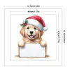 12pcs Christmas Puppy-11CT Stamped Cross Stitch Set 12.5*12.5cm/4.92*4.92in tapestrymarket