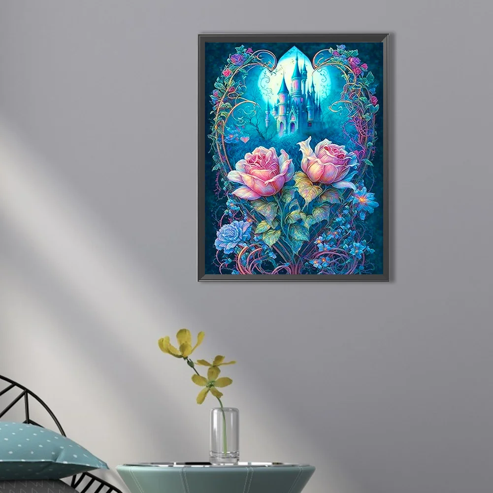 Diamond Painting - Full Round Drill - Rose Castle(Canvas|30*40cm)