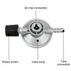 Low Pressure Gas Regulator Adjustable Control Valve Propane Tank Connection Kit