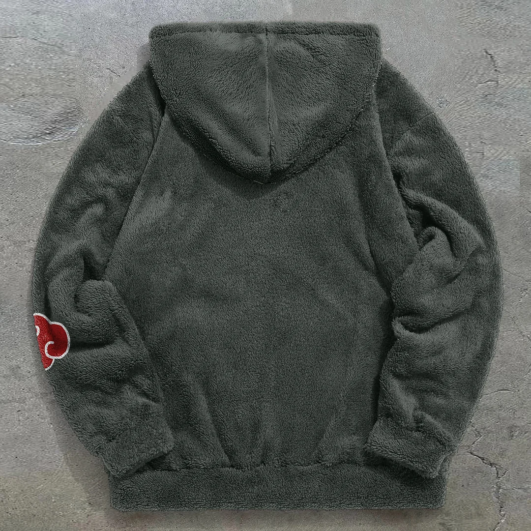 Trendy brand pattern retro plush hoodies