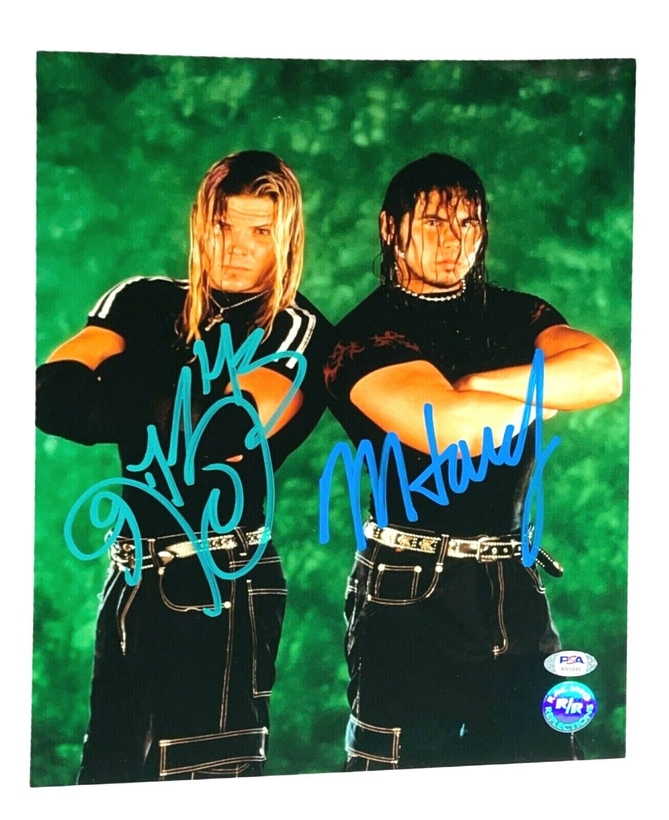 WWE HARDY BOYZ HAND SIGNED AUTOGRAPHED 11X14 WRESTLING Photo Poster painting WITH PSA DNA COA 2