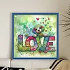 Lovedog-11CT Stamped Cross Stitch 45*45cm/17.72*17.72in tapestrymarket
