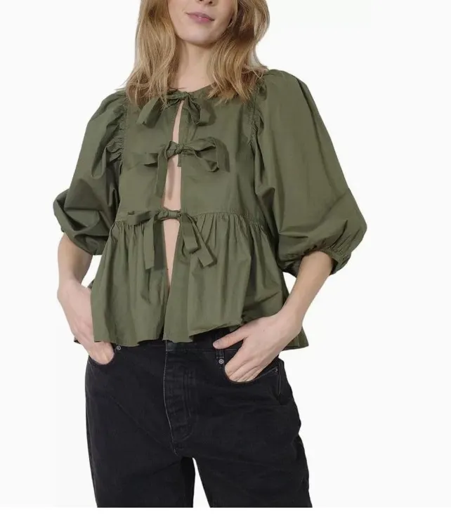 Brownm Brownm Women's Clothing New Fashion Loose Long-Sleeved Plaid Love With Shirt Women