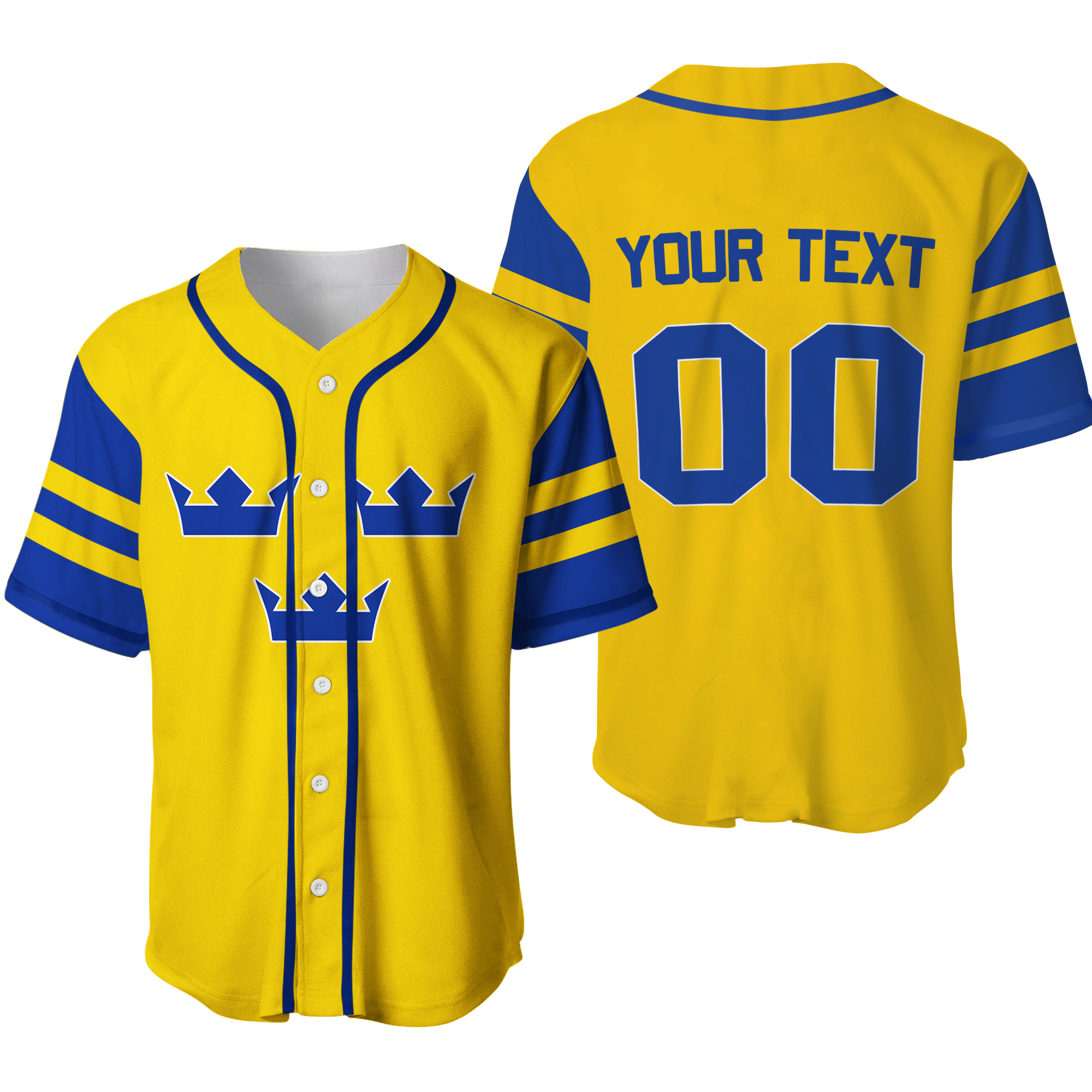 (Custom Personalised) Sweden Hockey Pride Baseball Jersey LT12 mysite