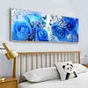 Blue Rose  - Partial Round Diamond Painting(80x40cm)