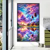 D&eacute;cor de coucher de soleil kit de peinture diamant&eacute;e 5d &agrave; perceuse compl&egrave;te faite maison 40x70cm