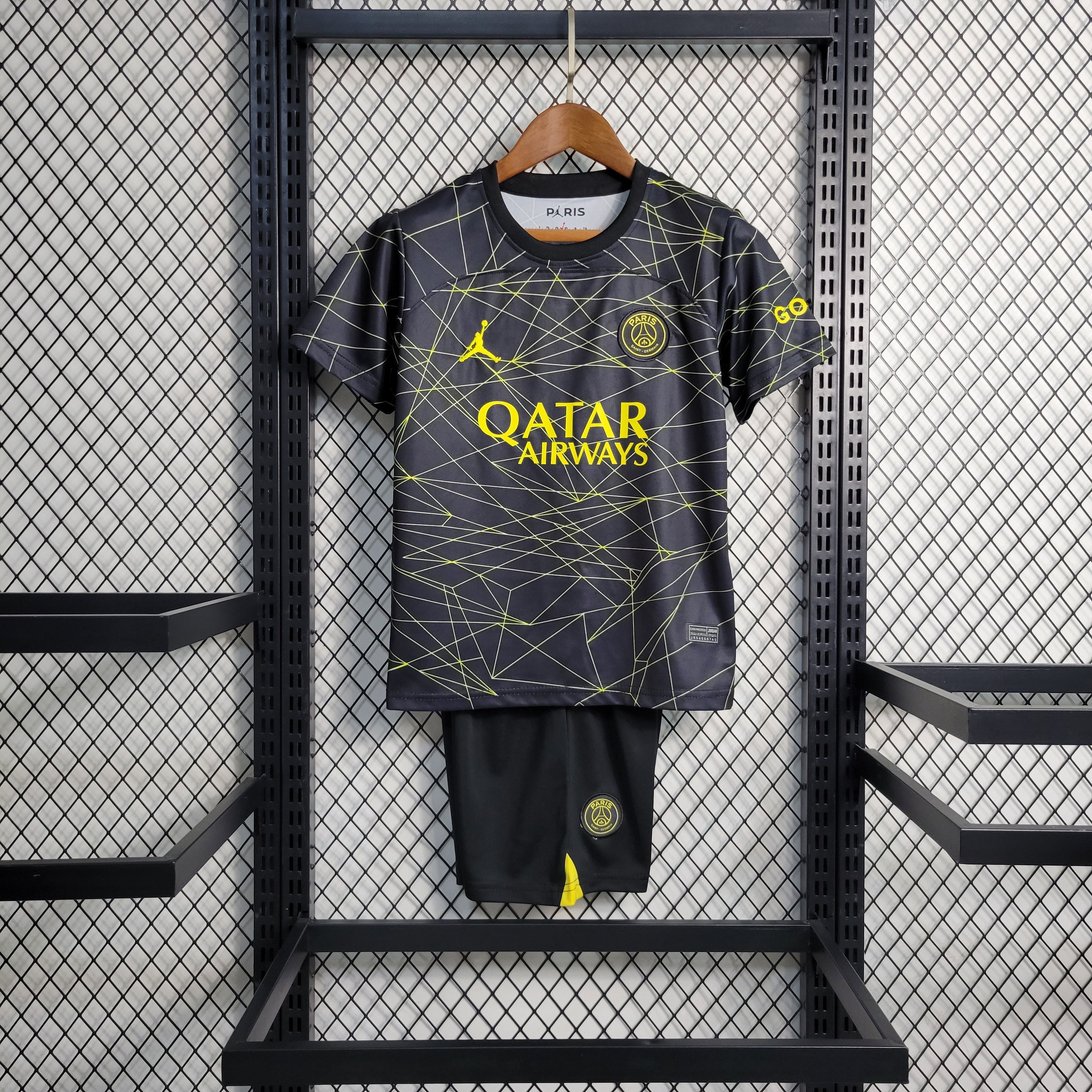 Kit Enfant Paris Fourth Maillot De Fou, site maillot de foot pas cher