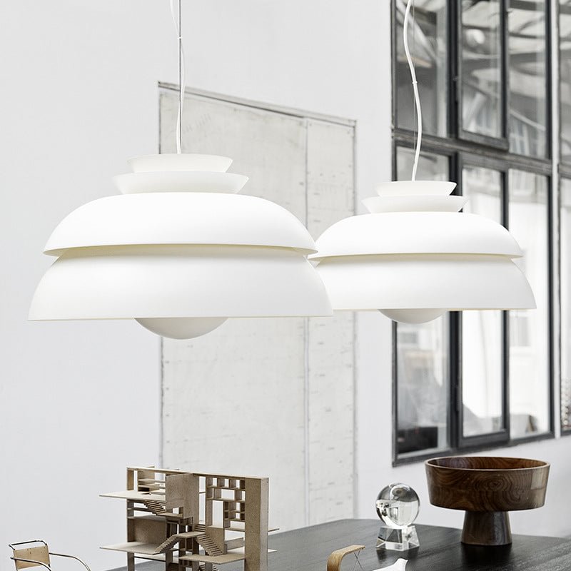 Minimalist White Ceiling Lighting Industrial Art Pendant Light