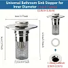 🔥Last save 49% OFF Bathroom Sink Stopper Hair Catcher, Universal Pop Up Sink Drain Filter with Stainless Steel Filter Basket, Bathroom Sink Drain Strainer