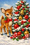 Luxury AB Velvet Diamond Painting Kit - Deer