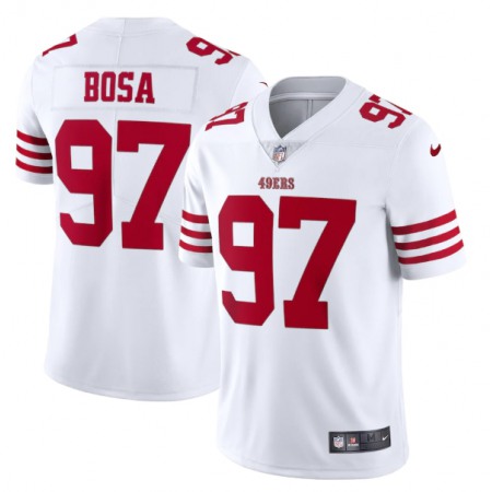 Men's San Francisco 49ers #97  Bosa 2022 New White Vapor Untouchable Stitched Jersey