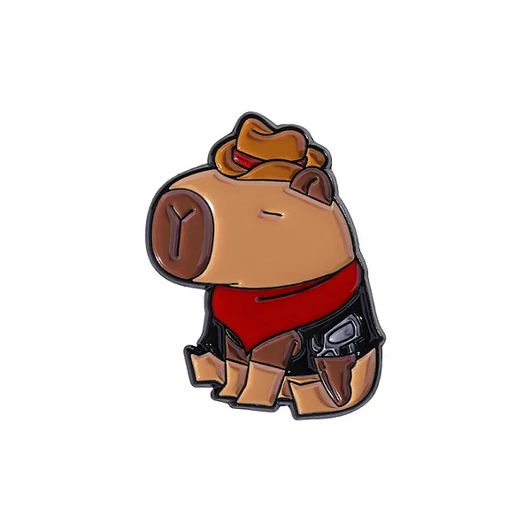 Foto del pin Vaquero Capibara Feliz