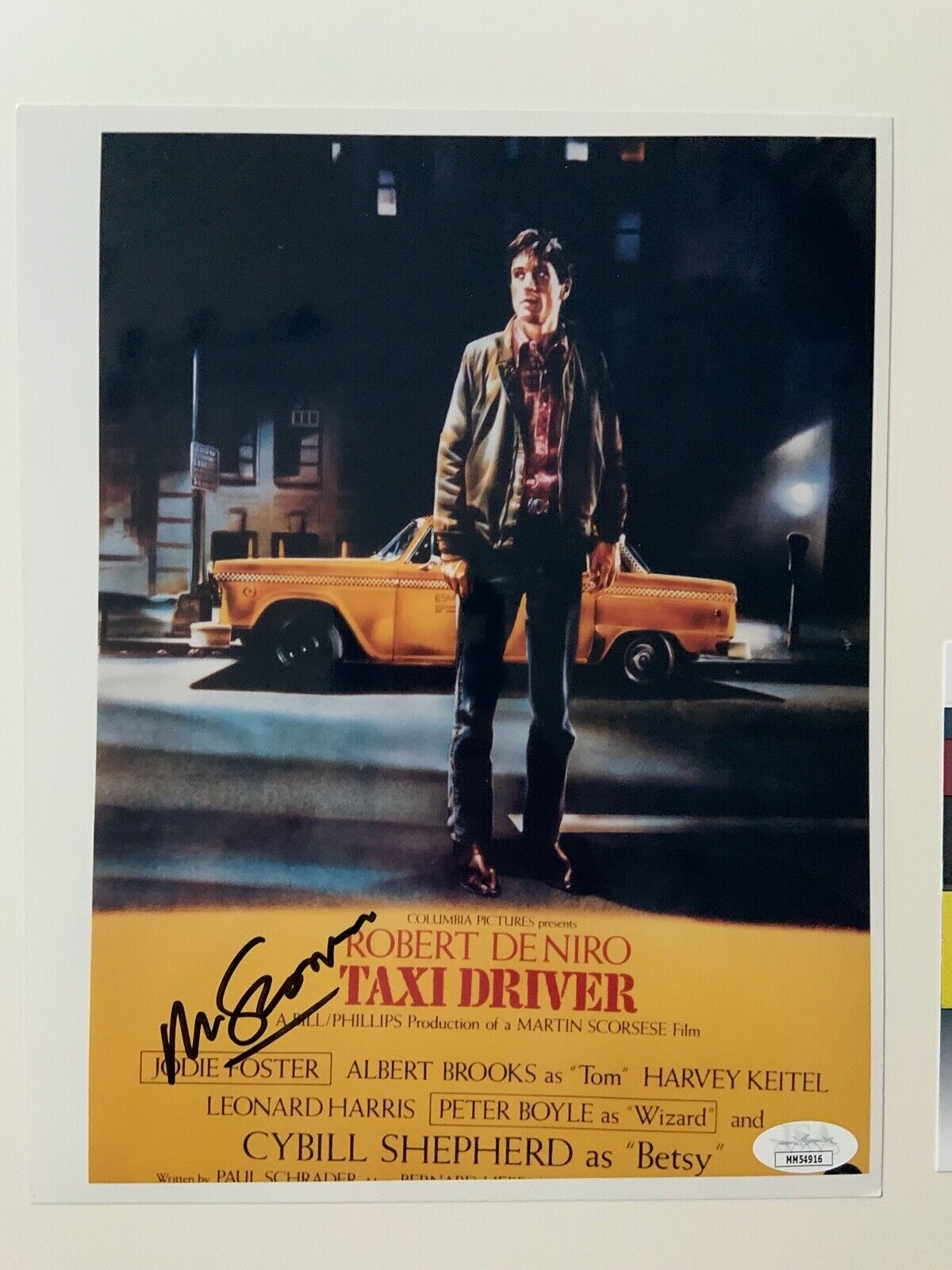 Martin Scorsese Taxi Driver JSA signed autograph 8 x 10 Photo Poster painting