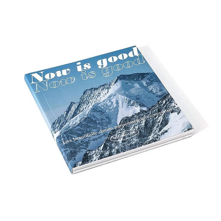 JOURNALSAY 128 Pages Blue Landscape Square Journal Book INS Style Student Schedule Planning