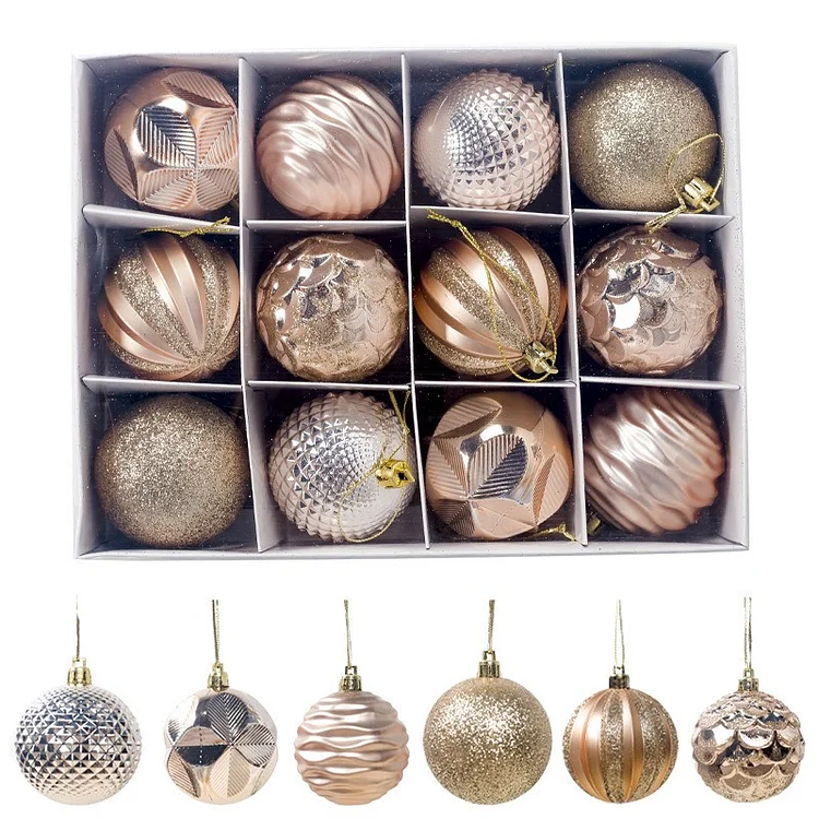 🎅Christmas Balls Ornaments for Christmas Tree Decoration with Hanging Rope 4 Suits Free Shipping
