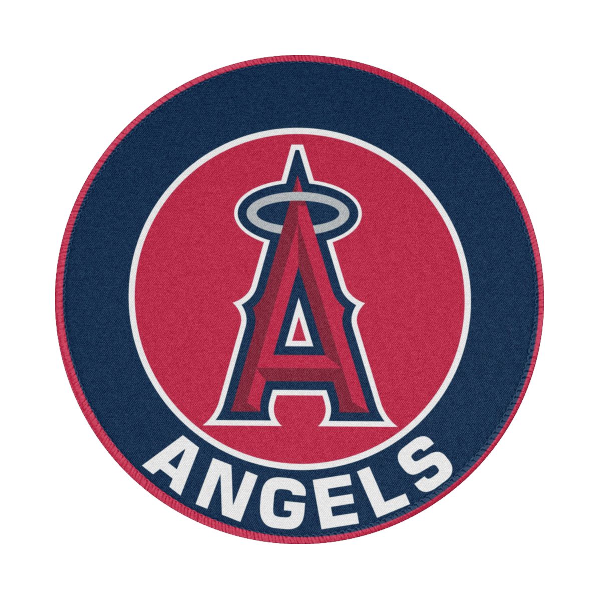 Los Angeles Angels Circle Logo Gaming Round Mousepad for Computer Laptop