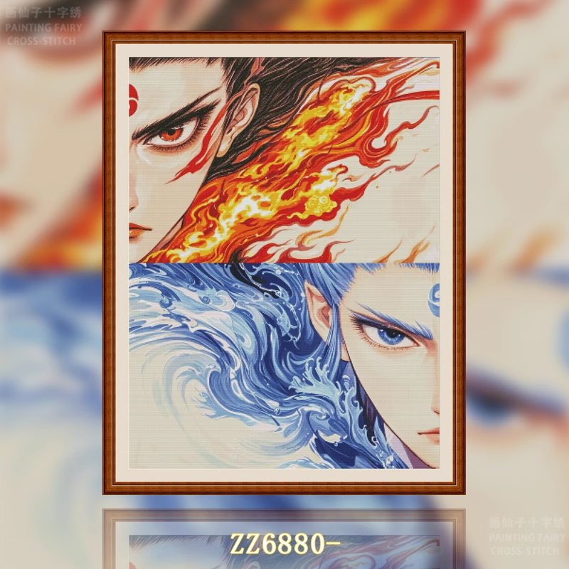 【ZZ6924- Passionate Nezha Ao Bing】 Painting Fairy Cross Stitch