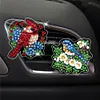 (US Local)Diamond Painting Car Aromatherapy Vent Clip Bling Air Vent Decorations (E)
