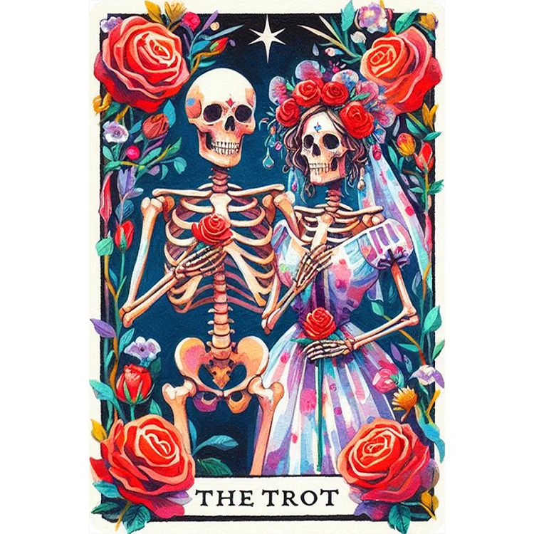 Full Round Drill Diamond Painting -Skull Tarot - 40*60cm