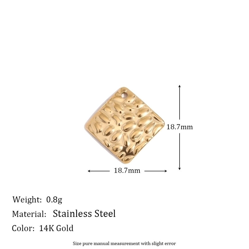 1 Piece 304 Stainless Steel 14K Gold Plated Geometric Jewelry Accessories Pendant