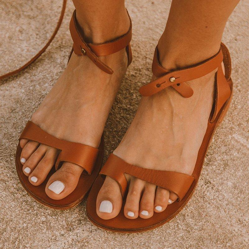 Women Strappy Buckle Comfy Sandals