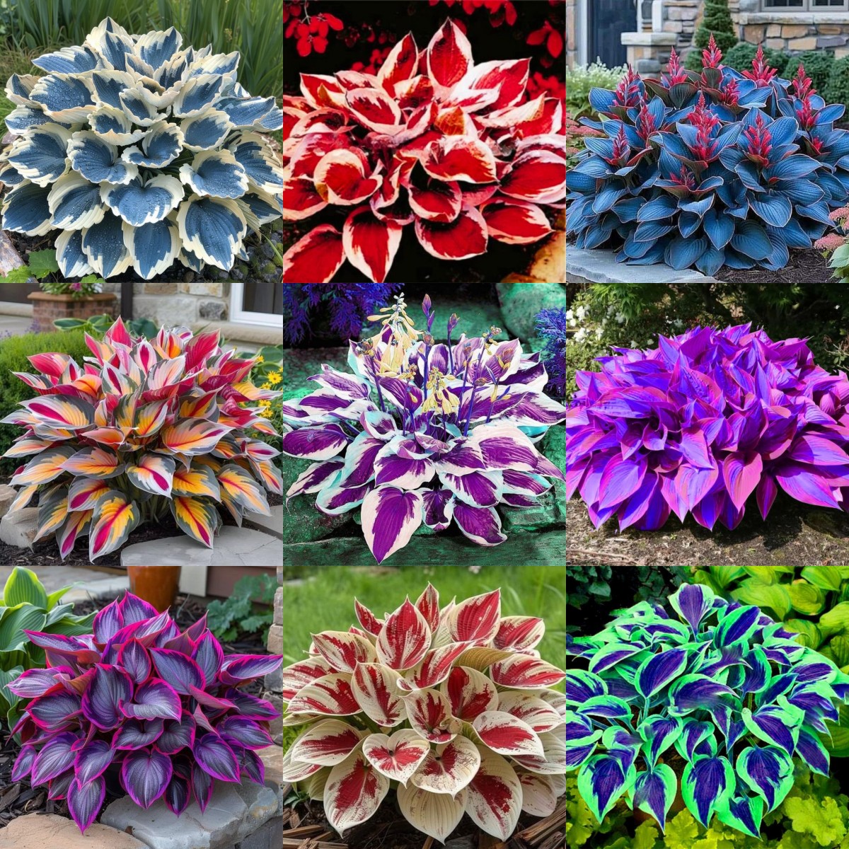 RARE MULTI-COLORED HOSTAS SEEDS