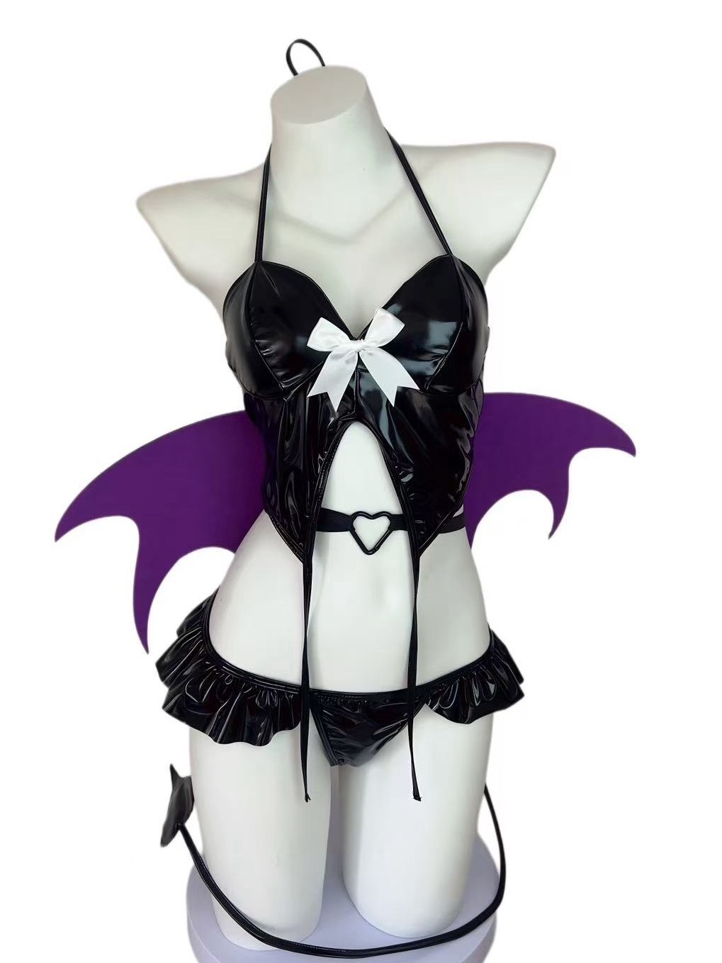 Lovingerie - Patent leather Succubus Cosplay Costume Set