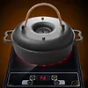 Cast Iron Roasted Sweet Potato Pan W/Lid Garlic Roaster for Picnic Camping Patio