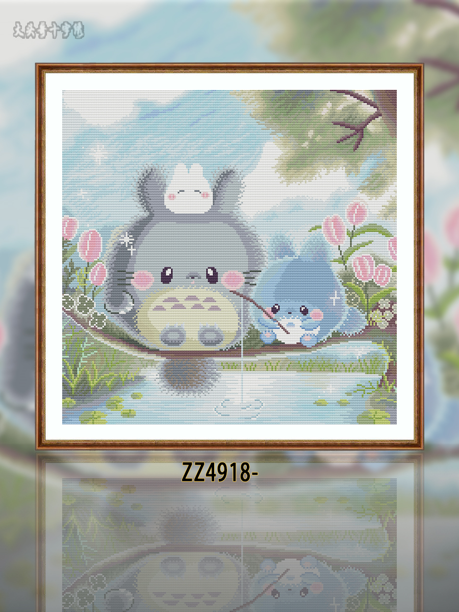 [ZZ4918-Fishing Chinchilla] Painting Fairy Cross Stitch