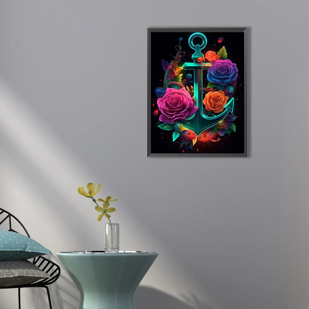 Partial AB Diamond Painting - Full Round Drill - Rose(Canvas|45*60cm)