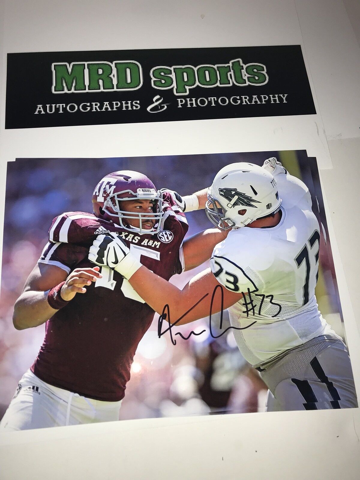 Austin Corbett Nevada Wolfpack hand signed autographed 8x10 football Photo Poster painting